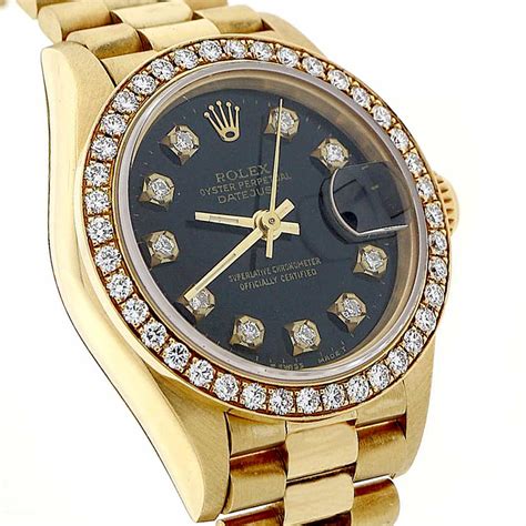 diamond rolex women's|Rolex lady Datejust bezel.